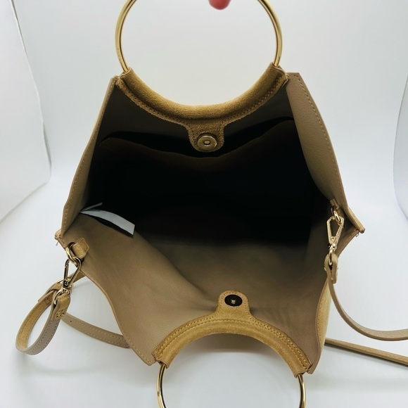 BANANA REPUBLIC WOMENS TAN SYNTHETIC LEATHER BAG - Picture 3 of 12